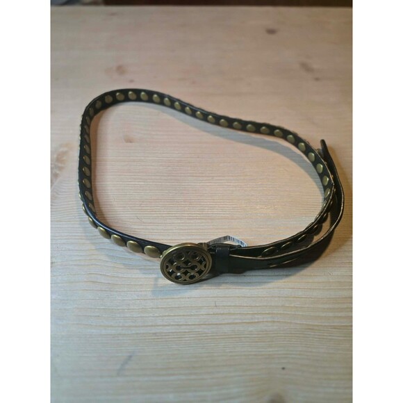Coach studded belt with signature logo buckle  $148 retail sz S main image 5